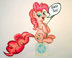 Size: 3239x2597 | Tagged: safe, artist:dgcdvaras, pinkie pie, g4, female, high res, hp, paper child, papercraft, solo