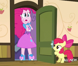 Size: 425x363 | Tagged: safe, apple bloom, pinkie pie, equestria girls, g4, my little pony: friendship is magic, somepony to watch over me, apple closet, exploitable, exploitable meme, female, solo