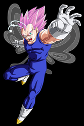 Size: 677x1020 | Tagged: safe, seabreeze, breezie, saiyan, g4, it ain't easy being breezies, breeziefied, dragon ball, dragon ball z, hilarious in hindsight, male, species swap, super saiyan, vegeta, voice actor joke, wat, wings