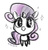 Size: 500x518 | Tagged: safe, artist:romaniz, sweetie belle, pony, unicorn, g4, chibi, cute, diasweetes, female, solo