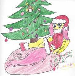 Size: 1025x1050 | Tagged: safe, artist:rainbow-pastel, fluttershy, g4, female, solo, traditional art