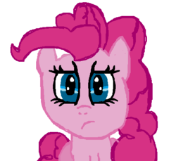 Size: 473x433 | Tagged: artist needed, source needed, safe, pinkie pie, g4, 1000 hours in ms paint, female, ms paint, simple background, solo