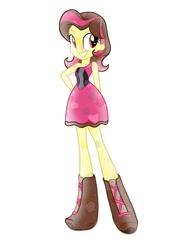 Size: 1536x2048 | Tagged: safe, artist:colorpalette-art, oc, oc only, oc:spring darling, equestria girls, g4, boots, crystallized, equestria girls-ified, high heel boots, shoes, solo