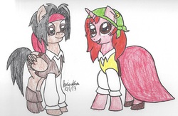 Size: 1547x1011 | Tagged: safe, artist:rainbow-pastel, pirates of the caribbean, ponified, traditional art