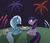 Size: 642x554 | Tagged: safe, artist:theparagon, trixie, twilight sparkle, g4, female, fireworks, lesbian, ship:twixie, shipping