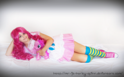 Size: 3412x2125 | Tagged: safe, artist:jovialharlequin, pinkie pie, human, g4, cosplay, high res, irl, irl human, photo, solo