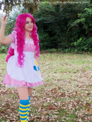 Size: 1024x1365 | Tagged: safe, artist:jovialharlequin, pinkie pie, human, g4, cosplay, irl, irl human, photo, solo