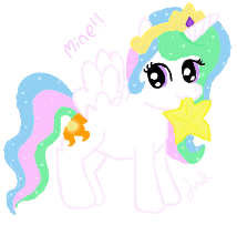 Size: 214x212 | Tagged: safe, artist:mochifairy, princess celestia, g4, female, solo