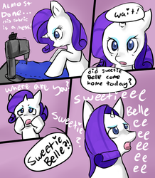 Size: 680x780 | Tagged: safe, artist:moonblizzard, rarity, g4, ask, female, rarity answers, sewing, sewing machine, solo, tumblr