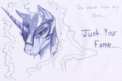 Size: 2656x1772 | Tagged: safe, artist:alan-winter, nightmare moon, g4, crying, female, solo, traditional art
