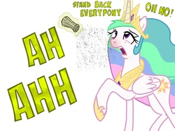 Size: 2048x1536 | Tagged: safe, artist:proponypal, princess celestia, g4, female, fetish, nostril flare, nostrils, pepper, pre sneeze, ready to sneeze, red nosed, sneezing, sneezing fetish, solo