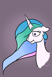 Size: 486x711 | Tagged: safe, princess celestia, g4, female, nose wrinkle, reaction image, scrunchy face, solo