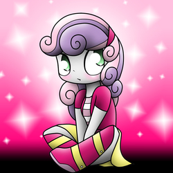 Size: 855x855 | Tagged: safe, artist:naught important, sweetie belle, equestria girls, g4, blushing, cute, diasweetes, female, solo