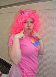 Size: 528x720 | Tagged: safe, artist:jackiep, pinkie pie, human, g4, cosplay, irl, irl human, photo, solo