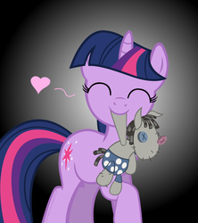 Size: 800x900 | Tagged: safe, artist:ponyecho, smarty pants, twilight sparkle, g4, cute, female, heart, mouth hold, show accurate, solo, twiabetes, weapons-grade cute