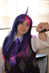 Size: 1500x2250 | Tagged: safe, artist:metalsummer, twilight sparkle, human, g4, cosplay, irl, irl human, photo, solo