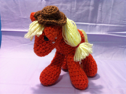 Size: 500x374 | Tagged: safe, artist:meru, applejack, g4, irl, photo, plushie