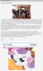 Size: 740x1226 | Tagged: safe, screencap, sweetie belle, g4, barely pony related, fandom, horse news, text