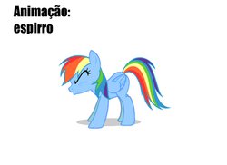 Size: 1049x762 | Tagged: safe, artist:age3rcm, rainbow dash, g4, female, jpg artifacts, portuguese, sneezing, sneezing fetish, solo