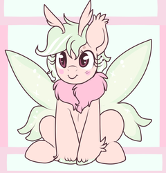 Size: 515x537 | Tagged: safe, artist:lulubell, oc, oc only, mothpony, original species, solo