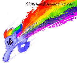 Size: 666x549 | Tagged: safe, artist:alukelele, rainbow dash, g4, female, solo