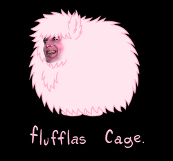 Size: 1000x935 | Tagged: safe, artist:mixermike622, edit, oc, oc only, oc:fluffle puff, g4, april fools, cagebooru, nicolas cage, solo, what has science done