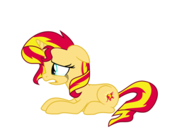 Size: 9000x6604 | Tagged: safe, artist:elsia-pony, sunset shimmer, pony, unicorn, g4, .svg available, absurd resolution, crying, female, running makeup, simple background, solo, sunsad shimmer, svg, transparent background, vector