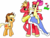 Size: 2000x1500 | Tagged: safe, artist:shyvent, apple bloom, applejack, big macintosh, cheerilee, earth pony, pony, g4, male, ship:cheerimac, shipping, stallion, straight