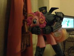 Size: 1024x764 | Tagged: safe, pinkie pie, g4, crossover, gipsy danger, mcdonald's happy meal toys, neca, pacific rim, rainbow power, toy