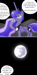 Size: 1500x3000 | Tagged: dead source, safe, artist:nadvgia, princess luna, g4, female, monologue, moon, night, solo