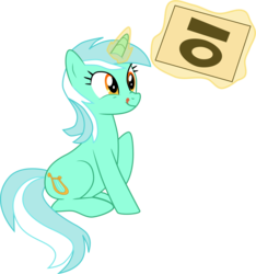 Size: 3000x3205 | Tagged: safe, artist:ruinedomega, lyra heartstrings, pony, unicorn, g4, leap of faith, my little pony: friendship is magic, exploitable meme, female, high res, lyra's score, mare, meme, ponyscape, score card, simple background, sitting, solo, transparent background