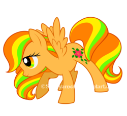 Size: 600x550 | Tagged: safe, artist:sakuyamon, oc, oc only, oc:april blossom, pegasus, pony, simple background, solo, transparent background