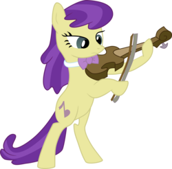 Size: 3000x2956 | Tagged: safe, artist:ruinedomega, symphony, pony, a canterlot wedding, g4, background pony, bipedal, bow (instrument), high res, musical instrument, ponyscape, simple background, solo, transparent background, vector, violin