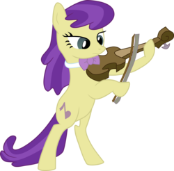 Size: 3000x2956 | Tagged: safe, artist:ruinedomega, symphony song, pony, a canterlot wedding, g4, background pony, bipedal, bow (instrument), high res, musical instrument, ponyscape, simple background, solo, transparent background, vector, violin