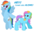 Size: 2507x2249 | Tagged: safe, artist:anscathmarcach, rainbow dash, rainbow dash (g3), pegasus, pony, g3, g4, crying, defending, dialogue, female, floating, flying, frown, glare, high res, mare, open mouth, pointing, ponies defending previous generation, self ponidox, simple background, spread wings, transparent background, yelling