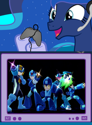 Size: 512x700 | Tagged: safe, artist:death-driver-5000, princess luna, gamer luna, g4, awesome, exploitable meme, final smash, gamer meme, mega man (series), meme, super smash bros., super smash bros. 4, tv meme