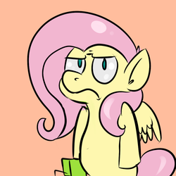 Size: 1000x1000 | Tagged: safe, artist:benja, fluttershy, ask ask-the-ponies, g4, female, juice, juice box, solo