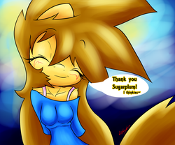 Size: 1280x1063 | Tagged: safe, artist:isle-of-forgotten-dreams, oc, oc only, oc:sera, anthro, anthro oc, smiling, solo