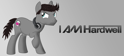 Size: 6616x3000 | Tagged: safe, artist:choncha1996, pony, hardwell, headphones, ponified, solo, wallpaper