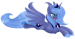 Size: 1717x889 | Tagged: safe, artist:blackfreya, princess luna, g4, female, s1 luna, simple background, solo, transparent background