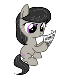Size: 1823x2276 | Tagged: safe, artist:spacerainbow, octavia melody, g4, female, filly, sheet music, solo