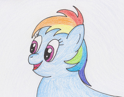 Size: 739x582 | Tagged: safe, artist:nightfly19, rainbow dash, g4, female, solo, traditional art