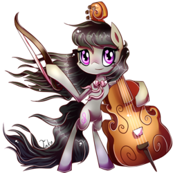 Size: 900x900 | Tagged: safe, artist:inky-pinkie, octavia melody, g4, cello, female, musical instrument, solo