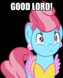 Size: 2016x2481 | Tagged: safe, cup cake, g4, black background, female, image macro, meme, reaction image, simple background, solo