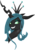 Size: 3423x4883 | Tagged: safe, artist:gray-gold, artist:probablyfakeblonde, queen chrysalis, changeling, changeling queen, g4, bedroom eyes, fangs, female, grin, looking at you, portrait, simple background, smiling, smug, solo, svg, transparent background, vector