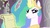 Size: 1920x1080 | Tagged: artist needed, safe, edit, edited screencap, screencap, princess celestia, g4, my little pony: friendship is magic, the crystal empire, female, solo, sunbutt, unamused, ur a faget, you failed the test twilight