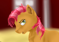 Size: 1400x1000 | Tagged: safe, artist:skylark333, babs seed, earth pony, pony, g4, female, filly, foal, solo