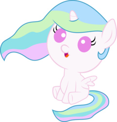 Size: 6000x6238 | Tagged: safe, artist:serenawyr, princess celestia, pony, g4, absurd resolution, baby, baby pony, cewestia, cute, cutelestia, female, filly, foal, simple background, solo, transparent background, vector