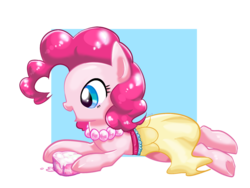 Size: 1280x960 | Tagged: safe, artist:kkuyo, pinkie pie, g4, cake, clothes, dress, female, pixiv, solo