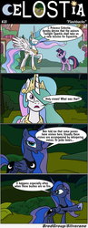 Size: 1300x3341 | Tagged: safe, artist:bredgroup, princess celestia, princess luna, comic:celostia, g4, comic, lost, marijuana, translation